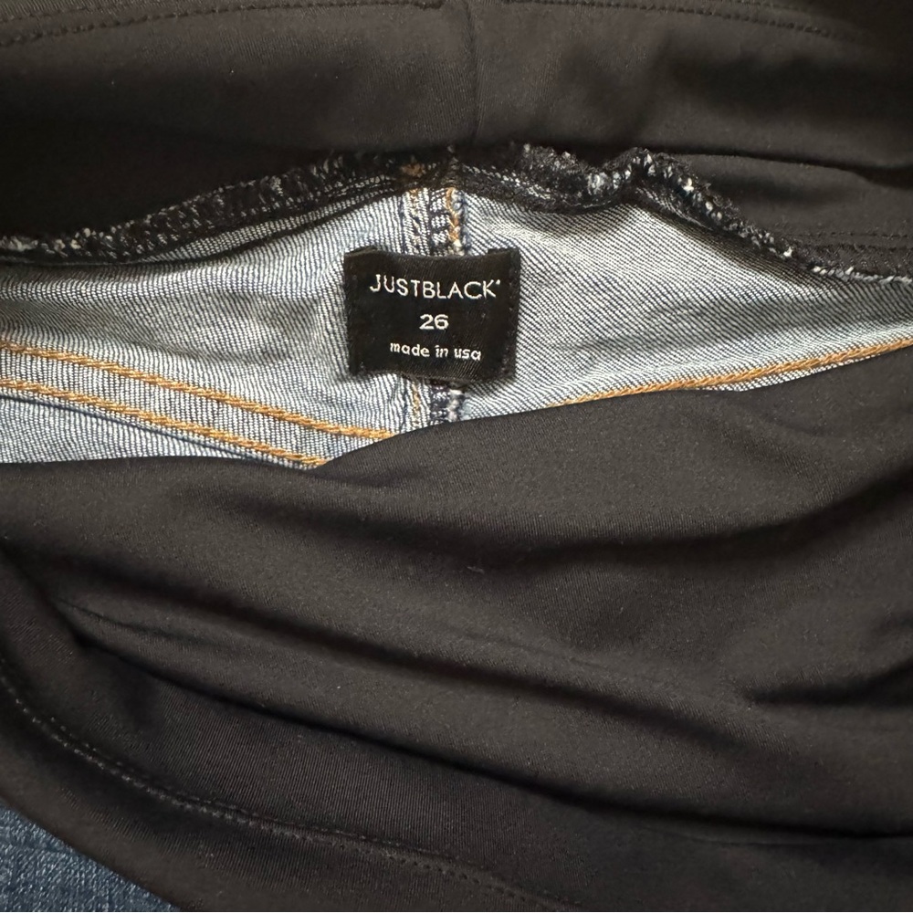 Just Black Denim Maternity Shorts - Picture 4 of 7